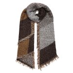 �charpe - chale - cachemire imitation - chaud - automne hiver - grand plaid tissu glands foulard - caf� ...