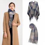 charpe dhiver et automnecharpe femme carreaux foulard chle douce longue charpe chaude gris