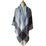 Écharpe femme cachemire châle chaud automne hiver grand plaid tissu glands foulard - 140 * 140cm Écharpe femme cachemire châle chaud automne hiver grand plaid tissu glands foulard - 140 * 140cm