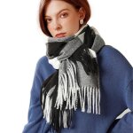 Echarpe femmeécharpe chale femme automne et hiver à glanddoux écharpe femme chaude à carreaux - noir ... Echarpe femmeécharpe chale femme automne et hiver à glanddoux écharpe femme chaude à carreaux - noir ...