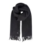 Echarpe femme hiver - m16c1 - grande echarpe cachemire - douce et chaude - noir