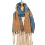 Echarpe femme - insfity - simili laine - 40 x 180 cm - hiver - imprim� bicolore