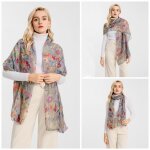 charpe femme pour printemps automne hiver tole longues scarf pour mariage soire fte plage respirant ...