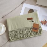 charpe en imitation cachemire couleur unie - vitata - tout match chaud pais - vert - femme - automne ...