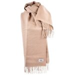 �charpe - infinitif - 60x180cm - beige - polyester et laine - hiver