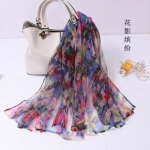 charpe en soie - vitata - foulard carr femme 100x80cm - lger et fin - nouveau style 35