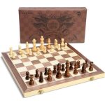 Echecs jeu de plateau 39x39 cm echecs en bois magntique chiquier & pices dchecs snateur dchecs ...
