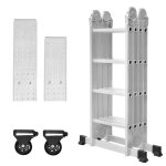 chelle en aluminium 6 en 1 liliin - 4 x 4 marches - 2 plateformes dchafaudage - charge maximale 150 ...