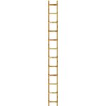 �chelle de toit - outifrance - 12x25 - 3. 00m - bois robuste - 12 barreaux