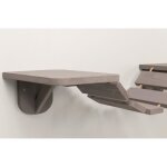 chelle descalade murale pour chats trixie - 150x30 cm - taupe en bois massif et sisal