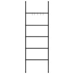 �chelle porte - serviettes � 5 niveaux noir 58x175 cm fer