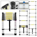 �chelle t�lescopique en aluminium hengmei - 2. 6m - l�g�re pliable et portable