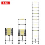 chelle tlescopique multifonction en aluminium xmtech - 15 chelons - charge maximale 150 kg - argent ...