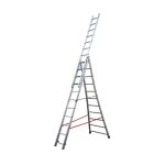 Echelle transformable hailo premium 3 plans 3x11 �chelons 7m30 en alu avec base �vas�e