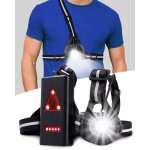 Lampe pectorale running - yansion - usb rechargeable - super luminosit - angle rglable - 3 modes dclairage ...