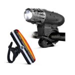 Éclairage vélo kosiil - lampe velo avant et arrière rechargeable usb - Étanche ipx6 - 4 modes déclairage ... Éclairage vélo kosiil - lampe velo avant et arrière rechargeable usb - Étanche ipx6 - 4 modes déclairage ...
