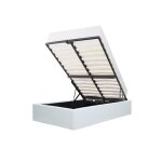 Eclipse lit coffre enfant 90 x 190 cm - simili blanc - sommier inclus Eclipse lit coffre enfant 90 x 190 cm - simili blanc - sommier inclus