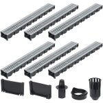 Economique magnifique haute qualité luxueux caniveaux de drainage 6 pcs acier galvanisé 6 m Economique magnifique haute qualité luxueux caniveaux de drainage 6 pcs acier galvanisé 6 m