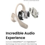 Ecouteurs bluetooth sans fil shokz 2023 nouveaut openfit avec micro intgr et 28h dautonomie - beige ...