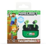 �couteurs sans fil - otl technologies - minecraft - bluetooth v5. 3 - intra - auriculaire - vert / blanc ...