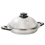 Ecovitam poêle grill inox 18 / 10 diamètre 28cm tous feux dont induction thermomètre intégré fabriqué ... Ecovitam poêle grill inox 18 / 10 diamètre 28cm tous feux dont induction thermomètre intégré fabriqué ...