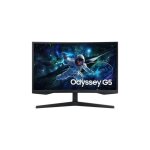 Ecran 27 samsung gaming noir odyssey g55c va incurv 1000r 2560x1440 300cd / m 1ms 165hz 1xhdmi 1xdp ...