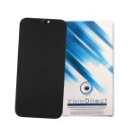 Ecran complet compatible avec iphone 12 taille 6. 1 noir vitre tactile + ecran lcd