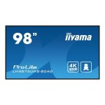 �cran lcd - iiyama - prolite lh9875uhs - b2ag - 98 pouces - 4k - r�tro - �clair� led