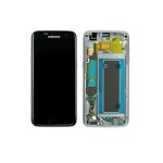 Ecran lcd et vitre tactile noir sur ch�ssis pour samsung galaxy s7 edge (g935f)