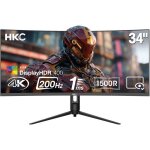 Ecran pc gamer incurv� - hkc - 34 - 200hz - uwqhd - dalle va - 1ms - ajustable en hauteur - cg345u
