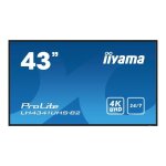�cran lcd - iiyama - prolite lh4341uhs - b2 - 43 pouces - 4k - r�tro - �clair� led