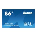 �cran lcd - iiyama - prolite lh8665uhsb - b1 - 86 pouces - 4k uhd - r�tro - �clair� led