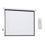 Homcom - ecran de projection - r�sine tress�e - 171x1x130cm - blanc