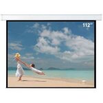 �cran de projection motoris� - napofix - e11 - 2080 - 200 x 200 cm - blanc - garantie 2 ans