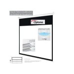 Ecran de projection - optoma - ds - 9092pmg + - 16:9 - 92 - blanc mat