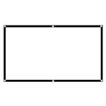 Écran de projection pliable salutuya - 16:9 - 60 - 150 pouces - blanc Écran de projection pliable salutuya - 16:9 - 60 - 150 pouces - blanc
