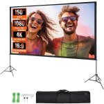 Écran de projection sur pied - vevor - toile de projection sur trépied portable 150 pouces 16:9 pour ... Écran de projection sur pied - vevor - toile de projection sur trépied portable 150 pouces 16:9 pour ...