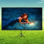 cran de projection avec trpied 70 - vevor - toile de projection 1778 cm - 4k hd - angle de vue 160 ...