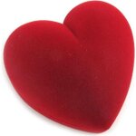 Ecrin bague coeur volupt rouge