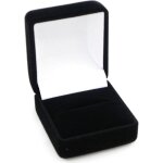 Ecrin bague velours noir