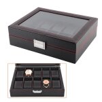 Ecrin - minifinker - bote de montre  10 fentes - fibre de carbone - chic - noir
