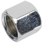 Ecrou �lectrovanne - lg - frigo am�ricain - diam�tre 1 / 4 - chrom� ou laiton - accessoire