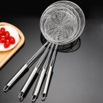 �cumoire araign�e inox avec manche - sonew - �cumoire de passoire araign�e - acier inoxydable