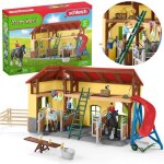 Ecurie pour chevaux schleich farm world avec quipement - jouet raliste pour enfant