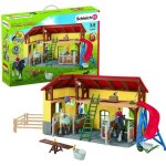 Écurie schleich - farm world - 7 animaux 2 box pour chevaux et accessoires Écurie schleich - farm world - 7 animaux 2 box pour chevaux et accessoires