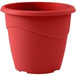 Eda pot de fleur rond non perc� marina - � 30 x h 255 cm - 10 l - rouge rubis