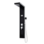 Edouard rousseau - colonne de douche hydromassante torquay - finition noire