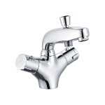 Edouard rousseau - mitigeur thermostatique bain douche volga 2 monotrou - chrom