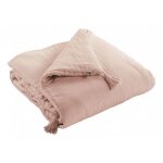 Edredon ou bout de lit gaa toutes dimensions gaze de coton - gaa guimauve - 150 x 150 cm