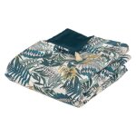 dredon tropik - velours imprim - beige lin 80x180 cm - lin - atmosphera createur dinterieur